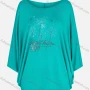 Wholesale Women's Casual Round Neck Long Sleeve Rhinestone Blouse preview