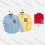 Wholesale Boys' Casual Collared Long Sleeve Pocket Plaid Print Shirt preview