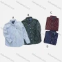 Wholesale Boys' Casual Collared Long Sleeve Pocket Striped Shirt preview