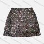 Wholesale Women's Vintage Folkloric Elastic Waist Sequin A-Line Skirt preview