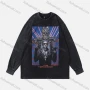 Wholesale Men's Fashion 100%Cotton Distressed Crew Neck Long Sleeve Graphic T-shirt SS20# preview