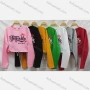 Wholesale Women's Casual Crew Neck Long Sleeve Letter Drawstring Crop Top preview