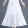 Wholesale Women's Casual Elastic Waist Eyelet Embroidered Plain Skirt preview
