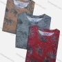 Wholesale Men's Casual Allover Print Round Neck Short Sleeve 100% Cotton Tee preview