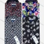 Wholesale Men's Casual Allover Print Long Sleeve Button Down Shirt preview