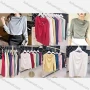 Wholesale Women's Casual Crew Neck Long Sleeve Ruched Plain Blouse preview