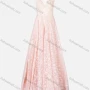 Wholesale Women's Elegant Sleeveless Double V Neck Lace Appliques Maxi Evening Dress preview