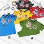 Wholesale Boys Casual Short Sleeve Letter Graphic Zipper Front Polo Shirts preview
