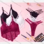 Wholesale Women's Sexy Plain Lace Bra & Brief 2 Pieces Set preview