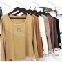 Wholesale Women's Casual Plain Round Neck Long Sleeve Top preview