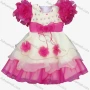 Wholesale Girls Lovely Crew Neck Short Sleeve Sequin Appliques Flower Dress preview