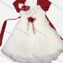 Wholesale Girls Lovely Crew Neck Short Sleeve 3D Flower Rhinestone Flower Dress preview