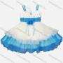 Wholesale Girls Lovely Cold Shoulder Short Sleeve Sequin Flower Dress preview