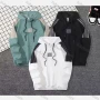 Wholesale Men's Casual Colorblock Striped Geometric Letter Print Drawstring Long Sleeve Kangaroo Pocket Hoodie preview
