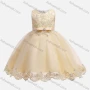 Wholesale Girls Lovely Crew Neck Sleeveless Appliques Embroidered Flower Dress preview