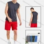 Wholesale Men's Sporty Crew Neck Sleeveless Striped Tank Top preview