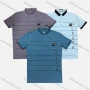 Wholesale Men's Short Sleeve Striped Letter Print Polo shirt preview