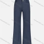 Wholesale Women's Casual Plain High Waist Flare Leg Ankle Length Jeans MJ-551# preview
