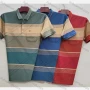 Wholesale Men's Short Sleeve Striped Pocket Casual Polo Shirt 89-2 preview