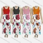 Wholesale Girls Causal Crew Neck Sleeveless Floral Print Tank Dress preview