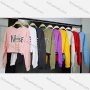 Wholesale Women's Sexy Crew Neck Long Sleeve Cutout Chain Decro Letter Crop Top preview