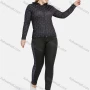 Wholesale Women's Sporty Hooded Allover Print Zipper Long Sleeve Top & Jogger Sets preview