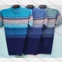Wholesale Men's Short Sleeve Striped Pocket Casual Polo Shirt 168-3 preview