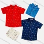 Wholesale Boy's Casual Allover Print Short Sleeve Shirt preview