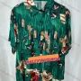 Wholesale Women's Vintage Short Sleeve Floral Print Button Down Shirts preview