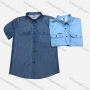 Wholesale Men's Casual Plain Flap Pockets Short Sleeve Shirt preview