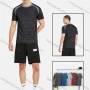 Wholesale Men's Sporty Crew Neck Short Sleeve Striped T-Shirt preview