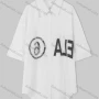 Wholesale Women's Casual 3/4 Sleeve Button Down Lace Rhinestone Letter Print Tunic Blouse preview