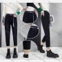 Wholesale Women's Casual Plain Button Closure Slim Fit Wash Jeans preview