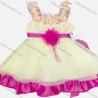 Wholesale Girls Lovely Sleeveless 3D Flower Rhinestone Tiered Flower Dress preview
