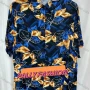 Wholesale Women's Vintage Short Sleeve Leaf Geometric Print Button Down Shirts preview