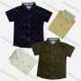 Wholesale Boy's Casual Allover Print Short Sleeve Shirt preview