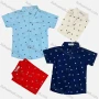Wholesale Boy's Casual Allover Print Short Sleeve Shirt preview