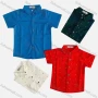 Wholesale Boy's Casual Allover Print Short Sleeve Shirt preview