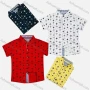 Wholesale Boy's Casual Allover Print Short Sleeve Shirt preview