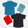 Wholesale Boy's Casual Allover Print Short Sleeve Shirt preview