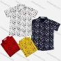 Wholesale Boy's Casual Leaf Print Short Sleeve Shirt preview