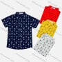 Wholesale Boy's Casual Allover Print Short Sleeve Shirt preview