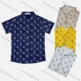 Wholesale Boy's Casual Allover Print Short Sleeve Shirt preview