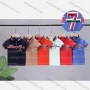 Wholesale Boys Short Sleeve Striped Embroidery Letter Graphic Quarter Zip Polo Shirt 8818# preview