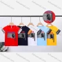 Wholesale Boys Casual Round Neck Short Sleeve Letter Figure Graphic Tee 6241# preview