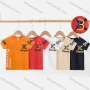 Wholesale Boys Embroidery Letter Graphic Patch Pocket Short Sleeve T-shirt 6179# preview