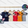 Wholesale Boys Embroidery Letter Graphic Patch Pocket Short Sleeve T-shirt 6152# preview