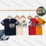 Wholesale Boys Casual Letter Graphic Embroidery Short Sleeve T-shirt 6171# preview
