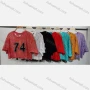 Wholesale Women's Casual Crew Neck Half Sleeve Lace Crop Top preview