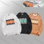 Wholesale Men's Casual Letter Print Round Neck Long Sleeve Sweatshirt preview